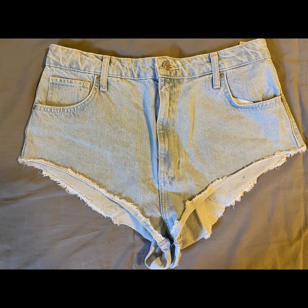 BERKSA light wash high waisted shorts